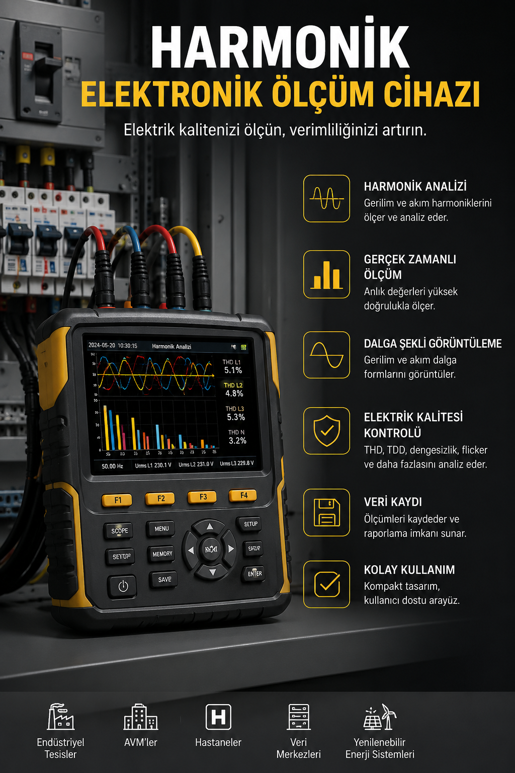 HARMONİK ELEKTRONİK ÖLÇÜM CİHAZI